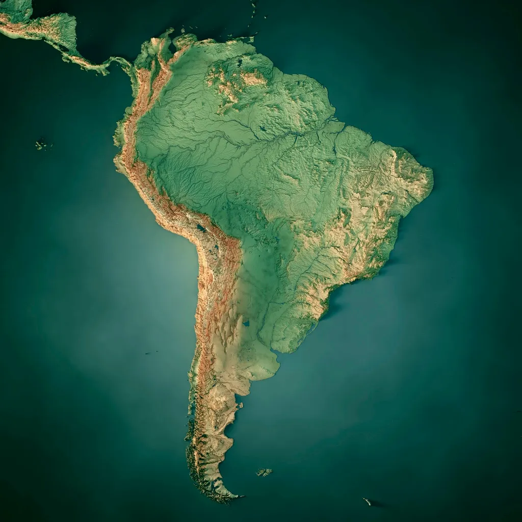 Carte Amérique du Sud
