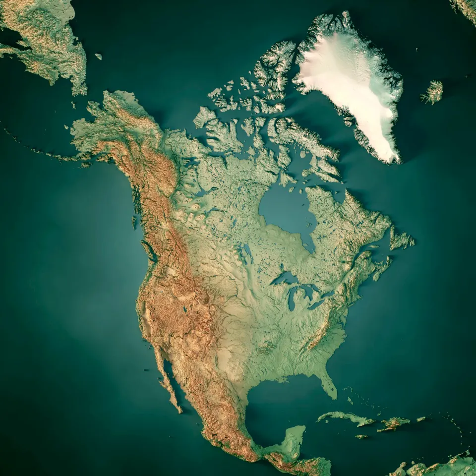 Carte - Amérique du Nord